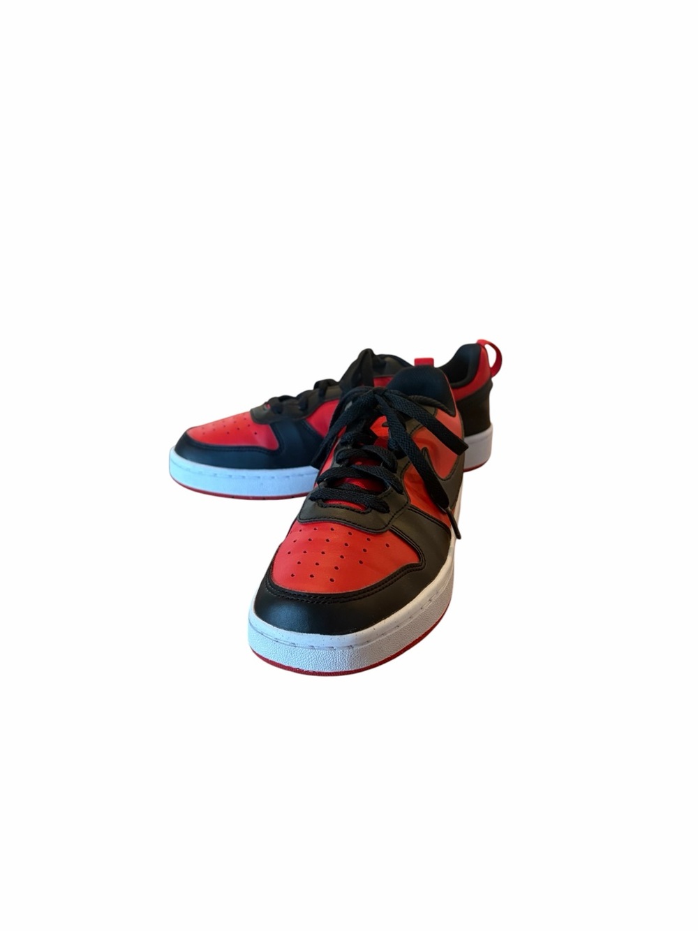 Nike Court Borough Low Re-Craft Sneakers in Red and Black 6.5 Youth. NWOB.
